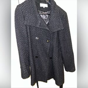 Vintage Women’s Calvin Klein Pea Coat Black Size L